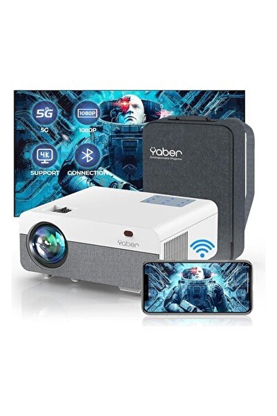 YABER Pro Y9 5g Wifi Bluetooth Projektör, 15000LM 450 Ansı 1080P
