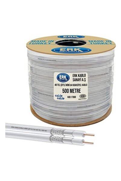 Cable RG58 U4 Mini Çiftli Anten Kablosu -500M