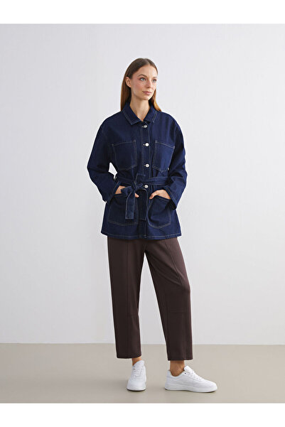 LC Waikiki بنطال رياضي بني بخصر مطاطي للنساء