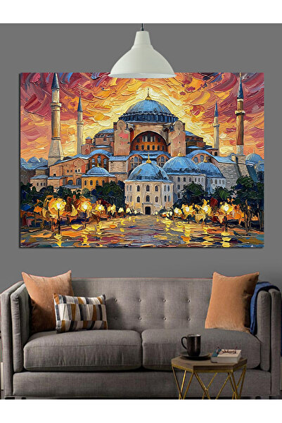 Artmeg Güneş Işığında Ayasofya Dekoratif Kanvas - Mdf Ahşap Tablo