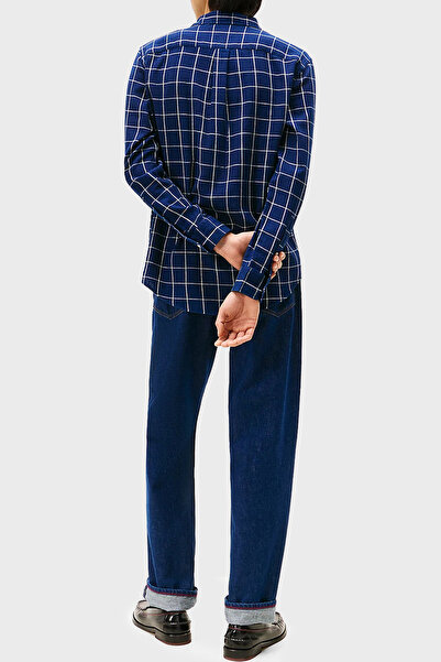 Tommy Hilfiger Kareli % 100 Pamuk Regular Fit Uzun Kollu Gömlek Erkek GÖMLEK MW0MW40451 0MS