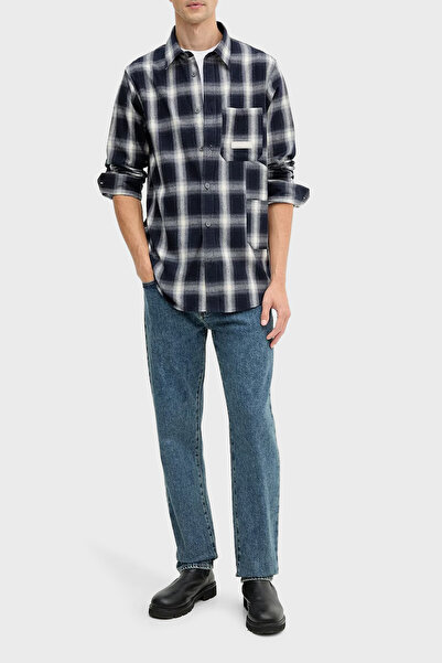 Armani Exchange Cotton Regular Fit Button-Down Collar Plaid Shirt Men's Shirt Xm001149 Af16626 Fb004