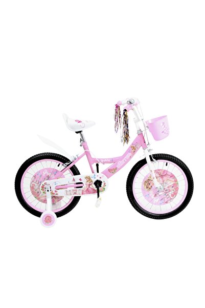 United دراجةاطفال بناتي مقاس 16 سلة للأطفال مناسب عمر 6-9 سنوات لون وردي2