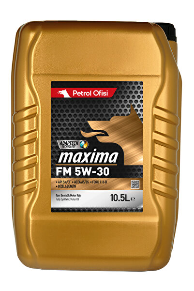 Petrol Ofisi Maxima FM 5W-30 Ulei Motor 10,5L – Aprobat Ford, Sintetic Complet