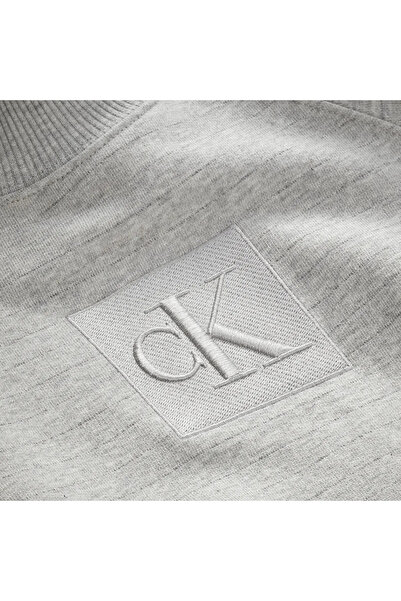 Calvin Klein FESTIVE GLITTER SWEA Kadın Gri Elbise