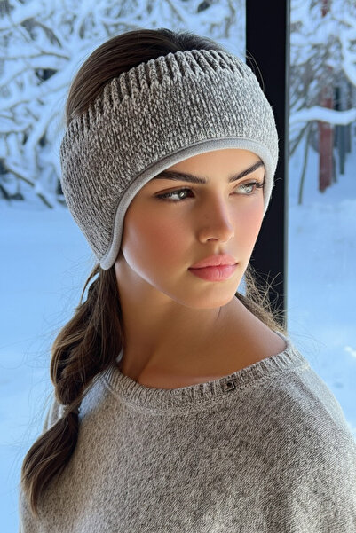 LAGRANZE عصابة رأس نسائية دافئة من الصوف المخملي مع غطاء للأذنين