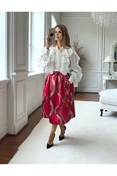 MAXORA SHOP Cămașă elegantă cu volane