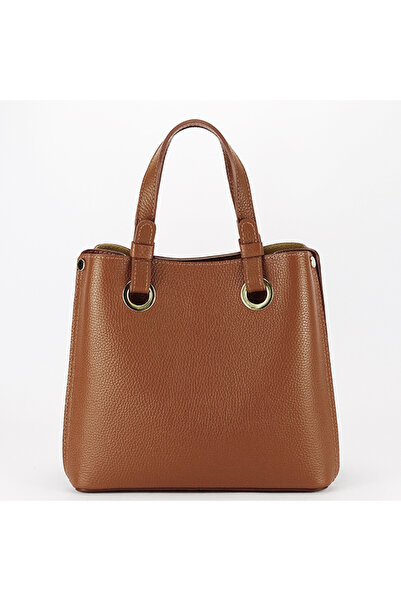 SOFILINE Geantă medie de culoarea cămilă, din piele naturală 8916 129