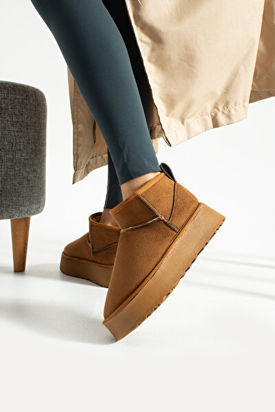 ALTUVATEKS Γυναικείες Κλασικές Μίνι Μπότες με Γούνα Εσωτερικά