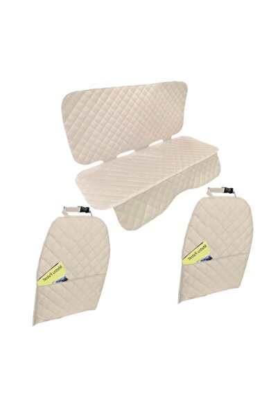 Metru Patrat Set 3 protectii auto, matlasate, universale, crem, lavabile, imp...