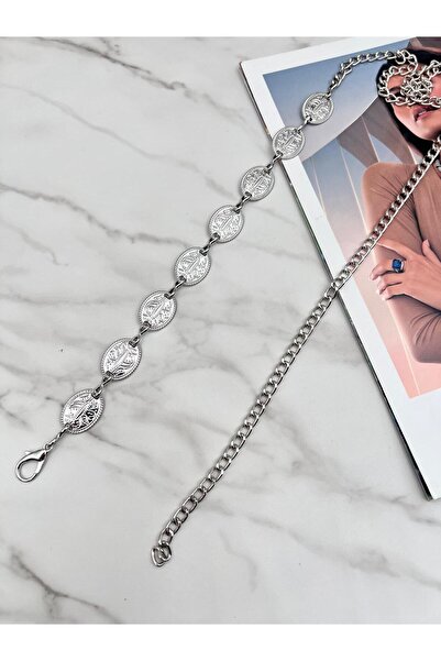 EMR Official Silver/Women's Belt, Jacket Belt, Waist Belt, Chain Belt.