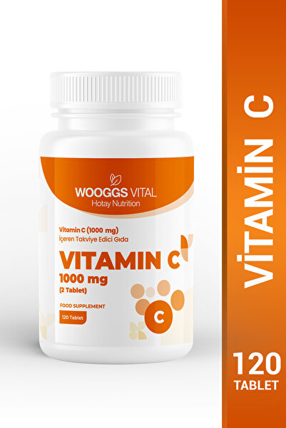 Hotay Nutrition Wooggs Vital Vitamin C (2Tablet 1000 MG) Içeren Takviye Edici...