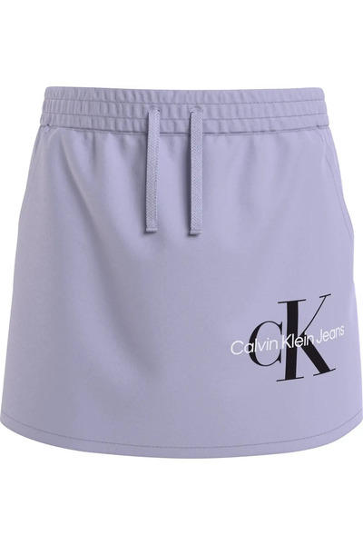 Calvin Klein MONOGRAM OFF PLACED Kadın Lila Etek