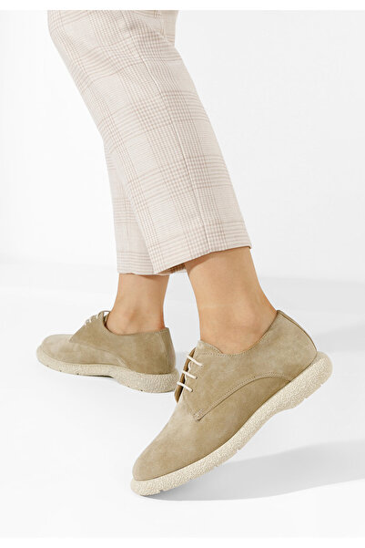 B T Shoes Women's casual leather shoes Karysa V2 beige