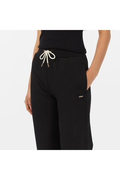 Guess Peony Kadın Siyah Aktif Regular Fit Eşofman Altı V5YB06KBSL2-FJ8A