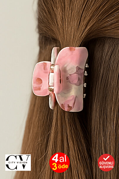 cityvision Agrafă de păr cu gradient roz 4 cm - elegantă și durabilă