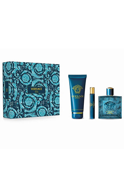 Versace Eros, Άνδρας, Σετ Άρωμα 100ml + Αφρόλουτρο 150ml + Άρωμα 10ml