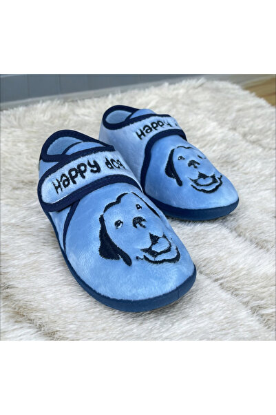 GEZER Boy's Winter Single Velcro Adjustable Comfortable Sole Home, Garden, School, Nursery Slippers Shoes