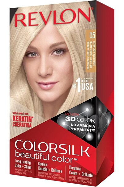 Revlon Silk Beautiful Ash Blonde 05 Ultra Light Hair Color for Unisex