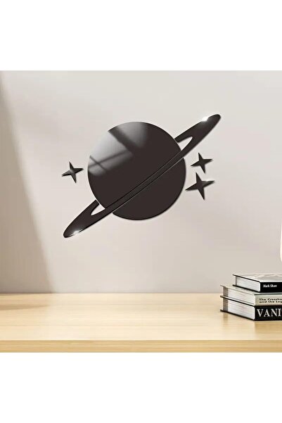 Slasa Three-dimensional Acrylic Mirror Wall Sticker with Celestial Design by - 8.98 × 15.75 Inch