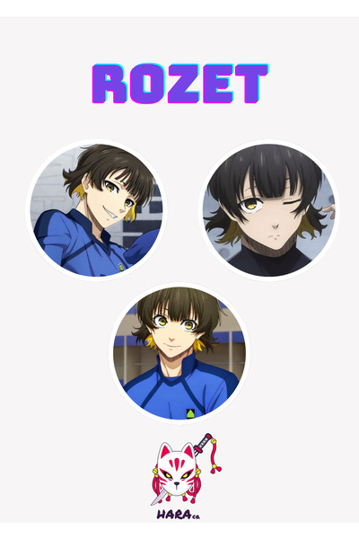 Hara Company Blue Lock Animesi Bachira Anime Rozet Seti (3’LÜ)