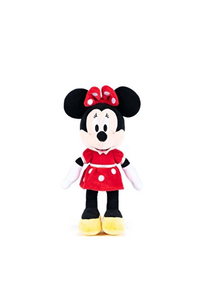 Disney Jucărie de pluș Minnie cu rochie roșie, 20 cm