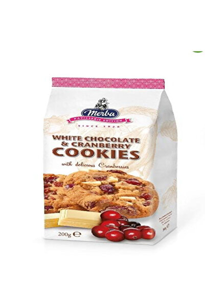 Merba بسكويت الشوكولاتة البيضاء والتوت البري 200 غرام × 4 قطع