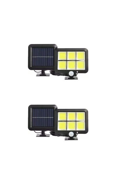 BZRSH Set de 2 lămpi solare 128 LED-uri, 30W, BZRSH, senzor de mișcare, cablu...