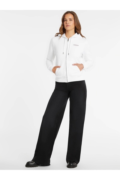 Guess Jeans Women's White Sweatshirt W4Yq13Kc811-G011
