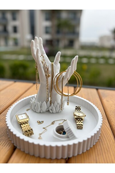 MEVV Plate + Hand Shaped Ring & Jewelry Stand