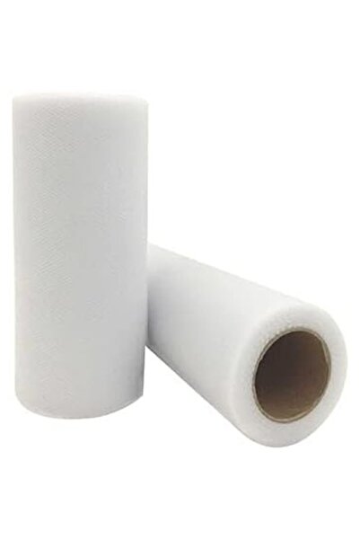 Teo Decorative Tulle, , 15 cm Width, 22 cm Length, Polyester, White