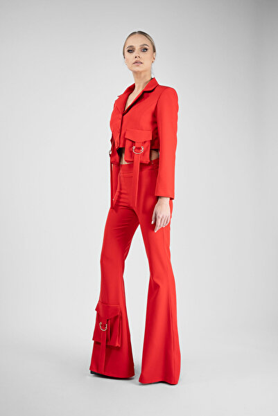 Monarh Design Pantaloni evazați Red