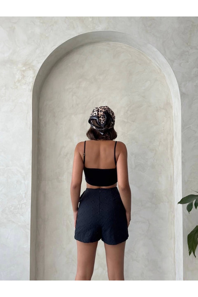 ETİLER COLLECTION Brodeli shorts skirt s255075