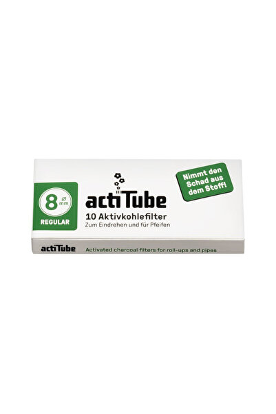 Actitube 8mm, 10 filtre cu carbune activ