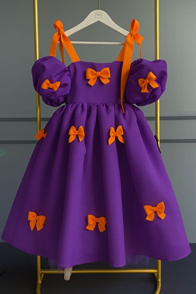 Laviella Kids Couture Kız Çocuk Fiyonk Detaylı Prenses Elbise