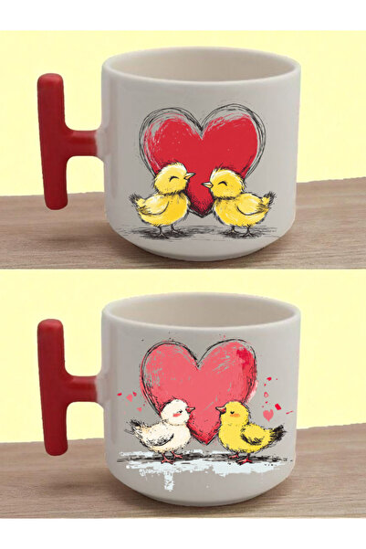 lili hediyelik كوب لاتيه على شكل كتكوت مع قلب - هدية عيد ميلاد للسنة الأولى، ...