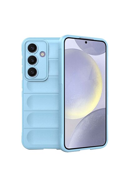 SKYDDAR INNOVATION Carcasă pentru Samsung Galaxy S24 Plus, Magic Shield, Silicon Mat, set de autocolante, albastră