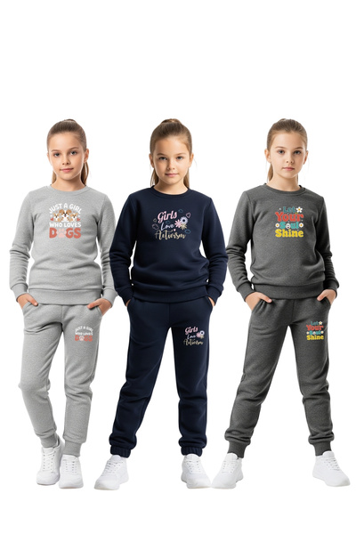 FYK COLLECTİON SET DE 3 PIECE SET DE PANTALONI DE ANTRENAMENT PENTRU FETE CU ...