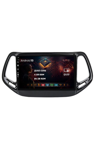 HUB64 Navigatie Jeep Compass (2016+), 4GB RAM, Quadcore, Carplay, Android Auto