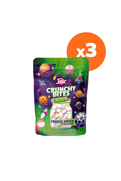 JOX Crunchy Bites Sour (Ekşi) 3 Paket