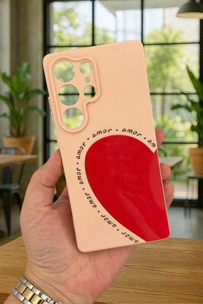 Vip Case Samsung Galaxy S25 Ultra Uyumlu Amor Kalp Silikon Darbe Emici Klasik...