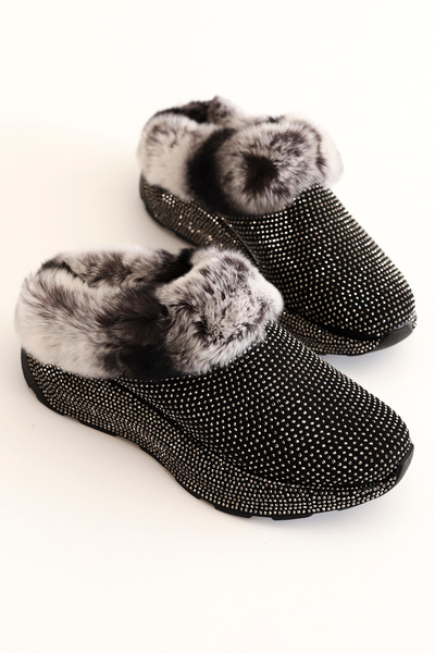 Mamito Ayakkabı Ln 092 Stoned Fur Slippers