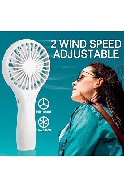 X SPRING Handheld Fan, Speed Adjustable Small Personal Portable Fan, Battery Operated USB Rechargeab