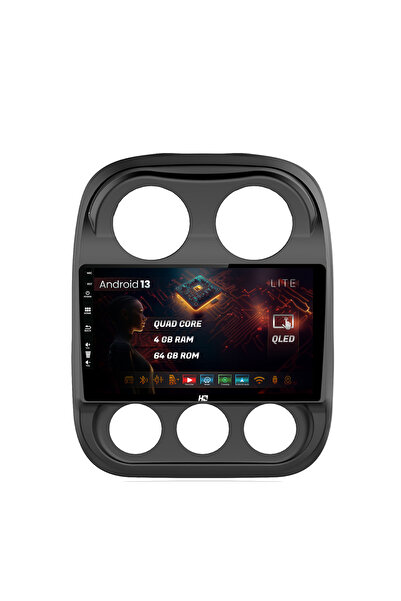 HUB64 Navigatie Jeep Compass (2016+), 4GB RAM, Quadcore, Carplay, Android Auto