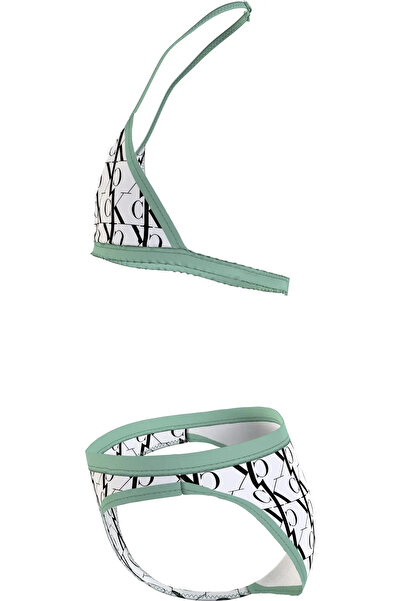 Calvin Klein TRIANGLE BIKINI SET- Kadın Beyaz Bikini Takımı