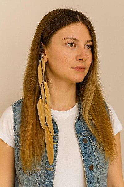 New Obsessions Lanț de păr cu pene Snur de păr Rasta