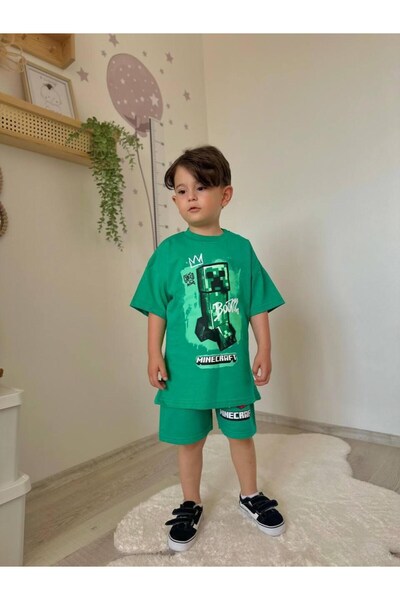 UESKİDS Boys' Character Shorts Suit