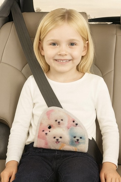 SS Oto Çocuk Emniyet Kemeri Düzenleyici Ve Tutucu Emniyet Kemer Pedi(RENKLİ K...