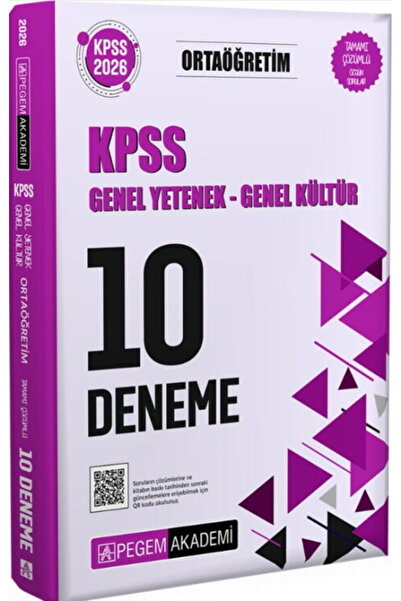 Pegem Akademi Yayıncılık Pegem Yayınları 2026 KPSS Genel Yetenek Genel Kültür...