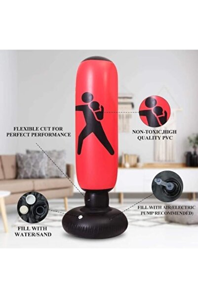 X SPRING Inflatable Punching Bag from X Spring, Freestanding 160 cm for Kids and Adults, Karate and Taekwondo